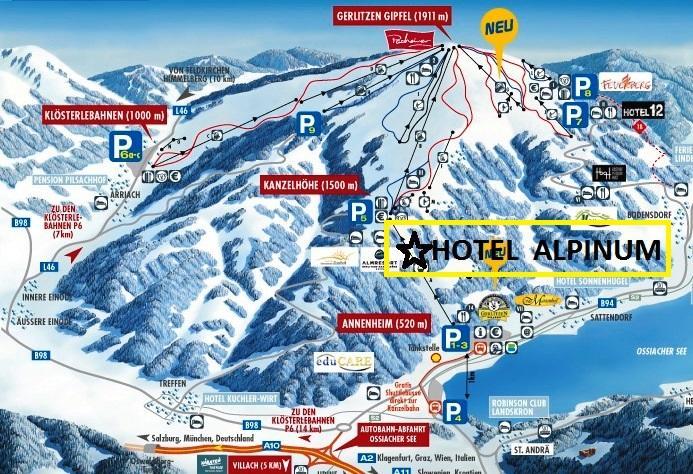 Hotel Alpinum Treffen Eksteriør bilde